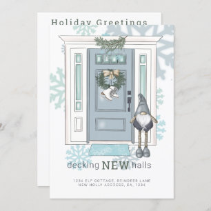 Decking New Halls New Home Christmas Holiday Invitation