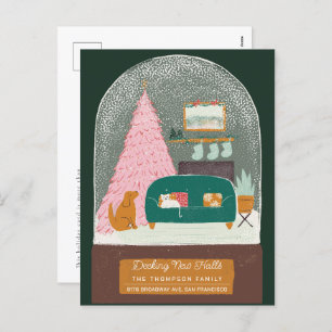 Decking New Halls Snow Globe Moving Announcement