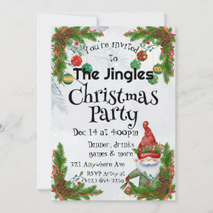 Decking the  invitation