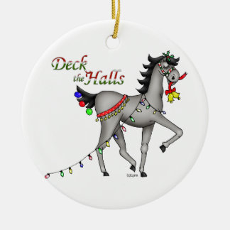 DecktheHalls Ceramic Ornament