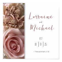 Déclaration d'amour rose pâle Poster Carré