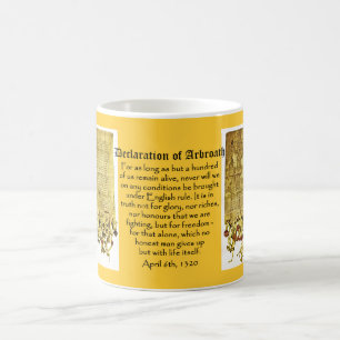 Déclaration de tasse écossaise de l'indépendanc