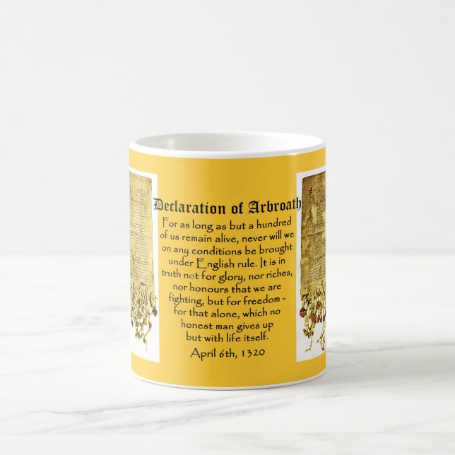 Déclaration de tasse écossaise de l'indépendance (Centre)