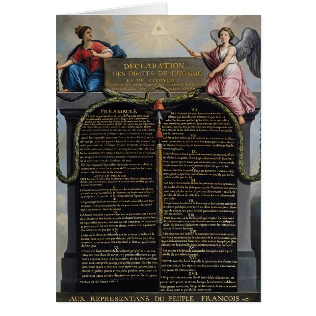 Déclaration des droites de l'homme et du citoyen (Devant)