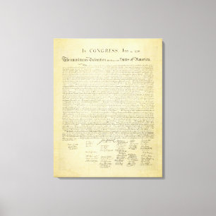 Déclaration d'indépendance toile Imprimer