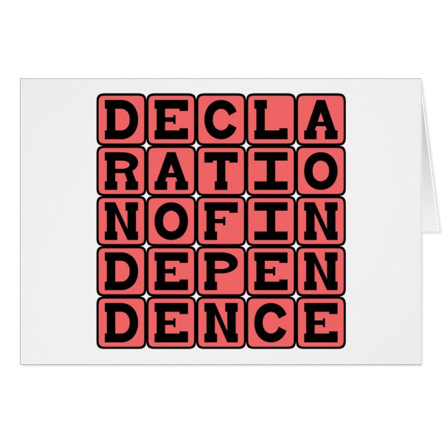 Declaration of Independence (Front Horizontal)