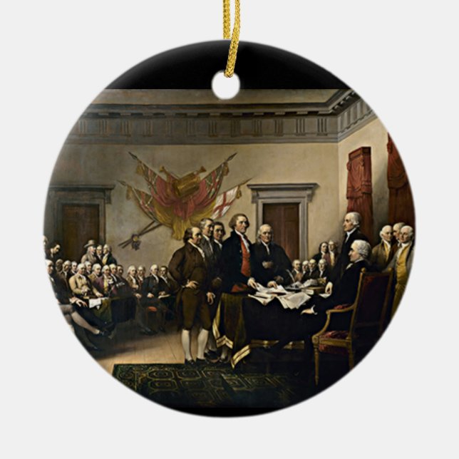 Declaration of Independence 1776 Ceramic Ornament (Front)