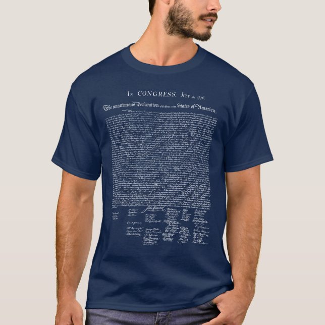 Declaration of Independence, 1776 T-Shirt (Front)