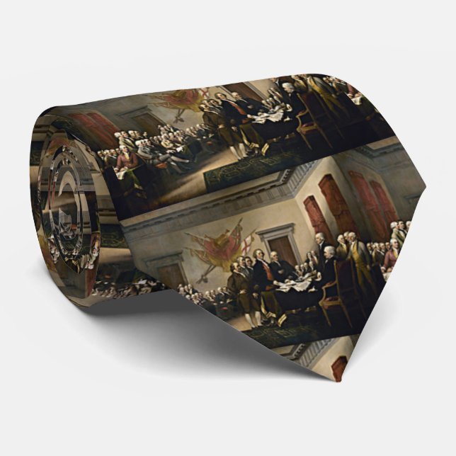 Declaration of Independence 1776 Tie (Rolled)