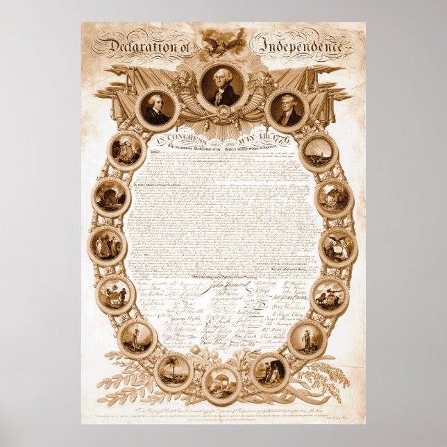 Declaration of Independence 1818 Poster (Front)