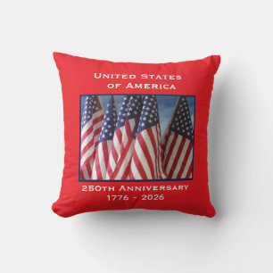Declaration of Independence 250th Anniversary USA  Throw Pillow