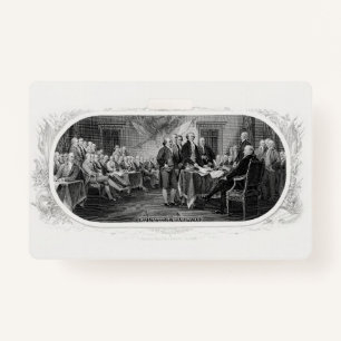 Declaration of Independence: $2 Bill, Etching Badge
