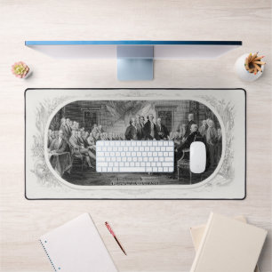 Declaration of Independence: $2 Bill, Etching Desk Mat