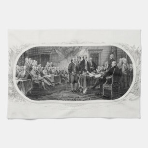 Declaration of Independence: $2 Bill, Etching Kitchen Towel