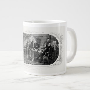 Declaration of Independence: $2 Bill, Etching Large Coffee Mug