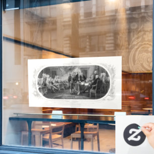 Declaration of Independence: $2 Bill, Etching Window Cling