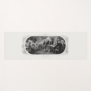 Declaration of Independence: $2 Bill, Etching Yoga Mat