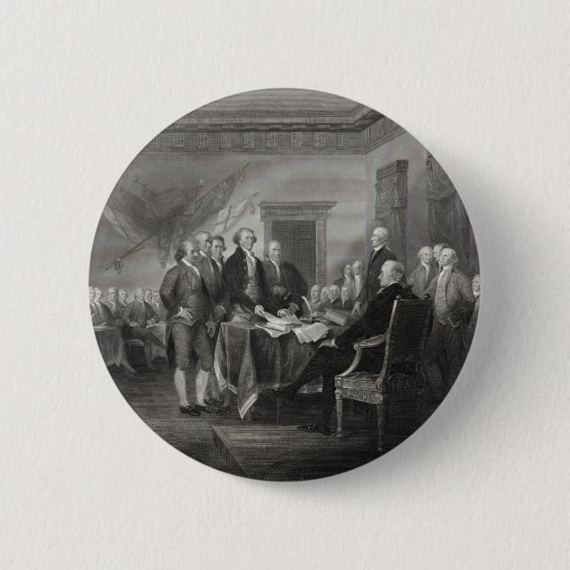Declaration of Independence 2 Inch Round Button (Front)