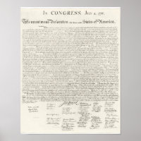 Declaration of Independence America July 4th
