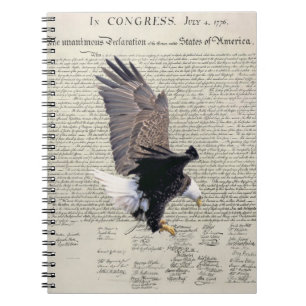 Declaration of Independence Bald Eagle Notebook