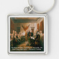 Declaration Of Independence & Ben Franklin Quote