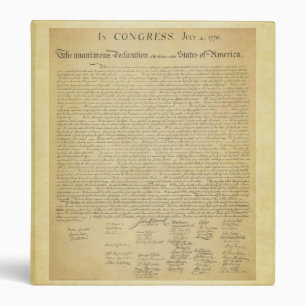 Declaration of Independence Binder