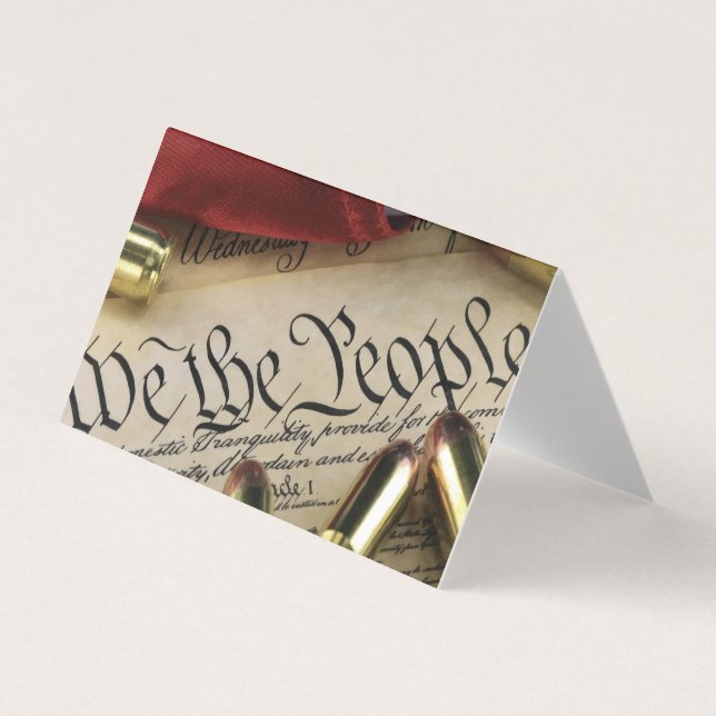 Declaration of Independence   Business Card (Front)
