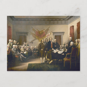Declaration of Independence by John Trumbull 1819 Postcard