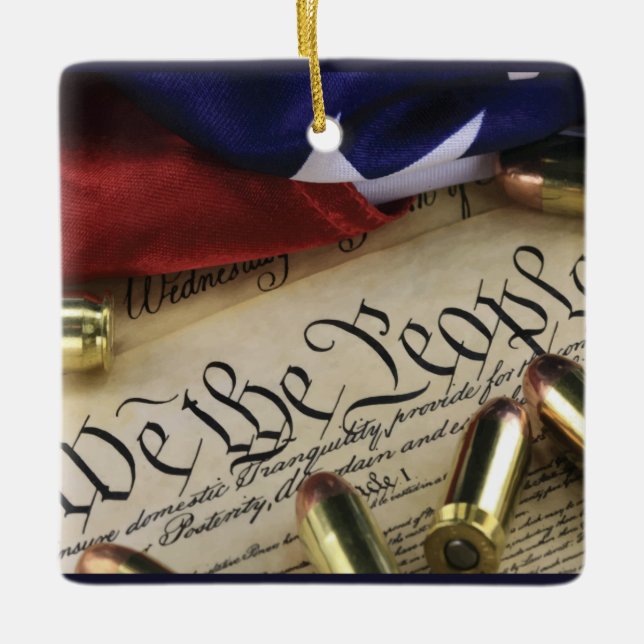 Declaration of Independence   Ceramic Ornament (Front)
