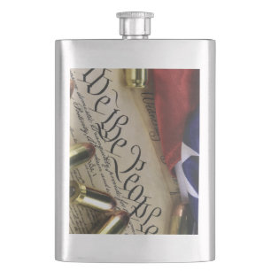 Declaration of Independence Hip Flask