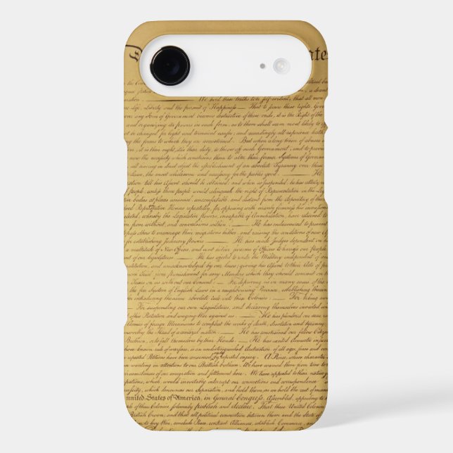 Declaration of Independence iPhone 3 Cover (Back)