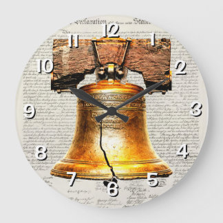 Declaration of Independence Large Clock