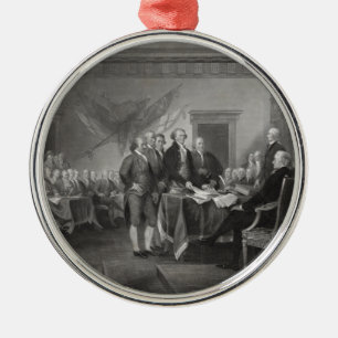 Declaration of Independence Metal Ornament