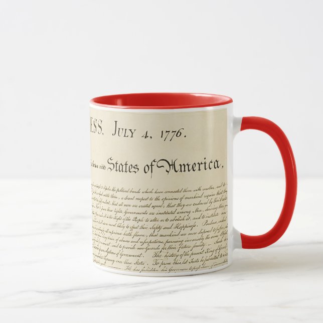 Declaration of independence mug (Right)
