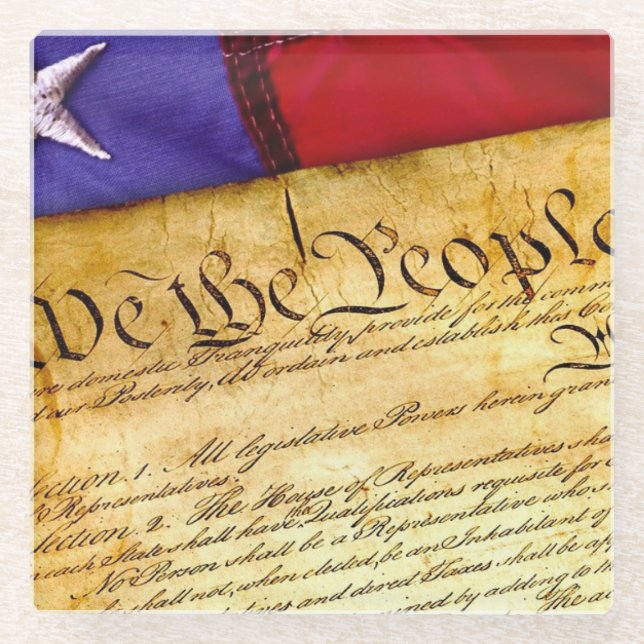 Declaration of Independence Patriotic Coasters (Front)