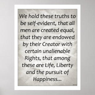 Declaration of Independence Poster