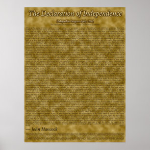 Declaration of Independence Poster