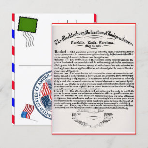 declaration of independence poster printable holiday postcard