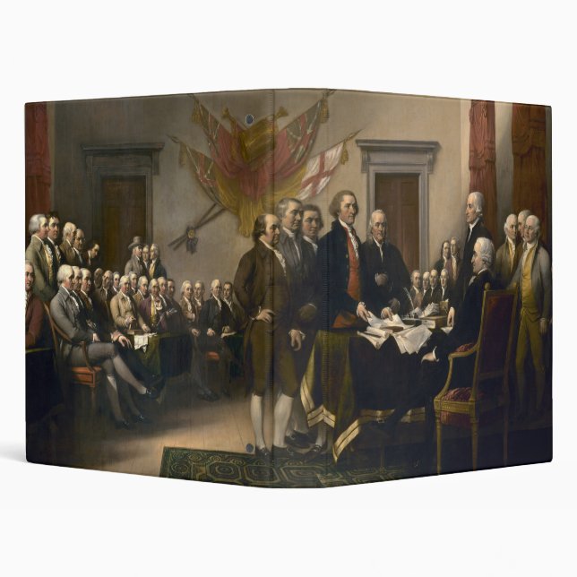 Declaration Of Independence Presented To Congress Binder (Background)