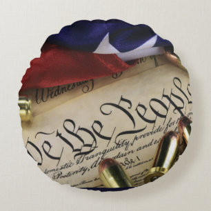 Declaration of Independence   Round Pillow