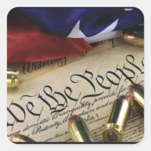 Declaration of Independence Square Sticker