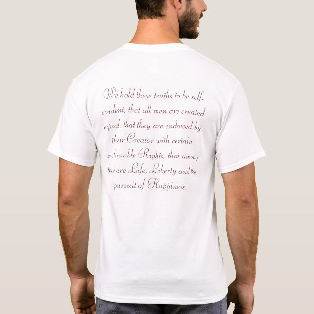 Declaration of Independence T-Shirt (Back)