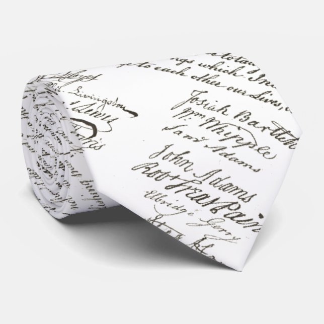 Declaration of Independence Tie (Rolled)