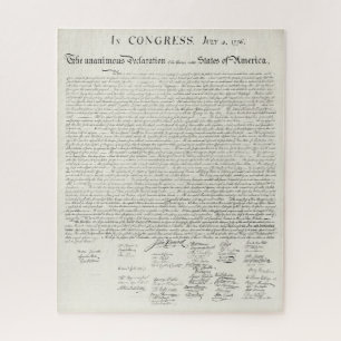 Declaration of Independence, United States, Jigsaw Puzzle