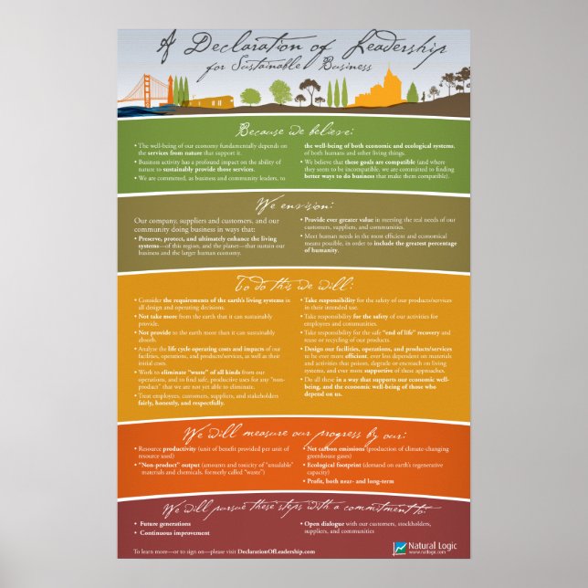 Declaration of Leadership Poster (Front)