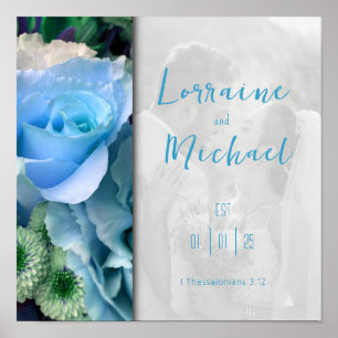 Declaration of Love Blue Picture Poster