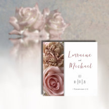 Declaration of Love Pale Pink Rose Square Poster