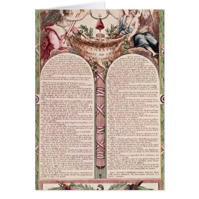 Declaration of the Rights of Man, 1793 (Front)