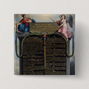 Declaration of the Rights of Man and Citizen 2 Inch Square Button