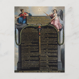 Declaration of the Rights of Man and Citizen Postcard